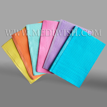 Colorful Disposable Dental Bib, dental bib fabric, dental napkin